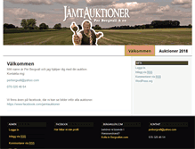 Tablet Screenshot of jamtauktioner.com